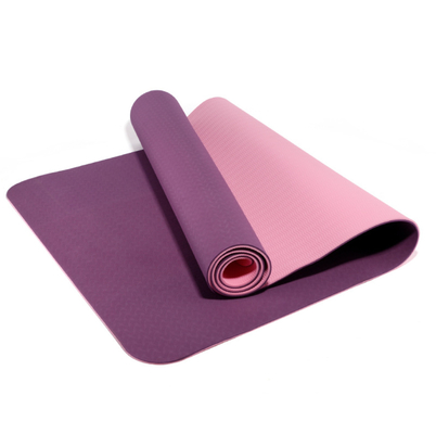 6mm ECO Friendly  TPE Yoga Mat Antislip Texture Fitness Pilates