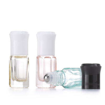 Octagonal Roller Bottle Glass 12ml Glass Roller Bottles With Metal Roller Ball Sub Package Bottle