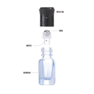 Octagonal Roller Bottle Glass 12ml Glass Roller Bottles With Metal Roller Ball Sub Package Bottle