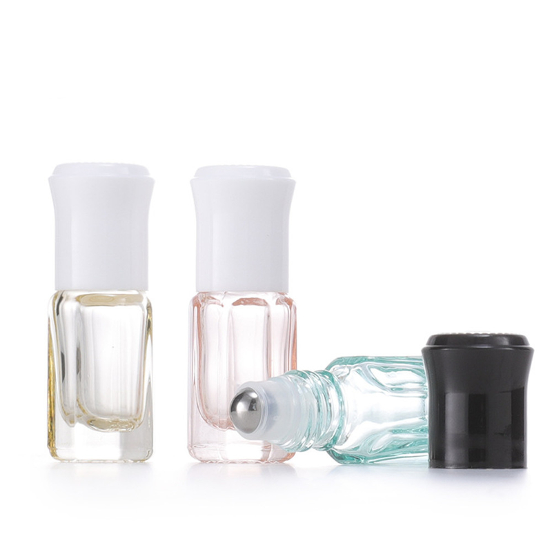 Octagonal Roller Bottle Glass 12ml Glass Roller Bottles With Metal Roller Ball Sub Package Bottle